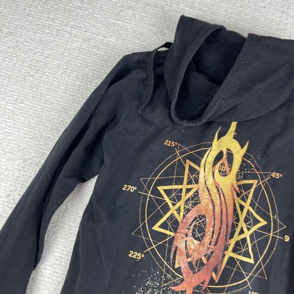 VTG Y2K Goth Slipknot Metal Band Women’s Hoodie Distressed Sweatshirt Size M - Picture 15 of 16